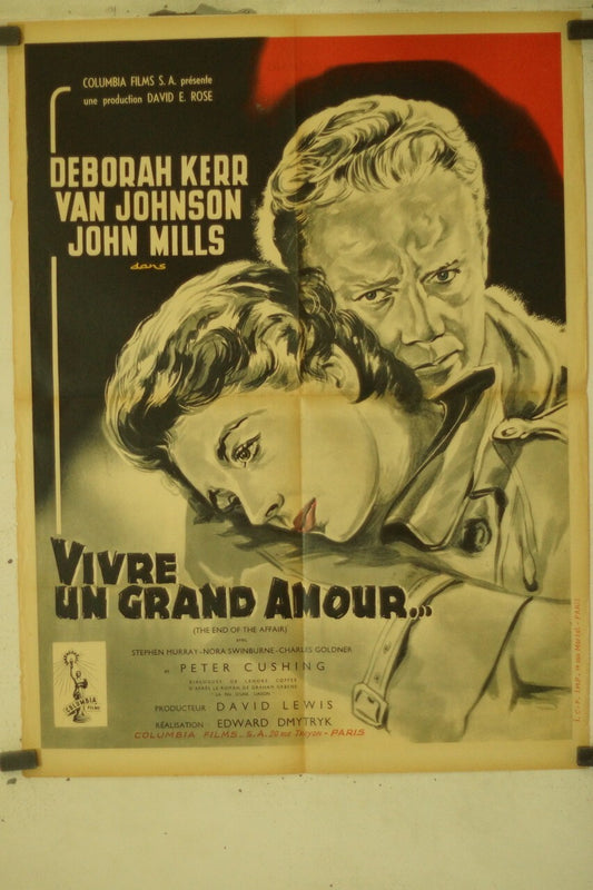 VIVRE UN GRAND AMOUR… MOVIE POSTER ORIGINAL (60X80) DEBORAH KERR – VAN JOHNSON