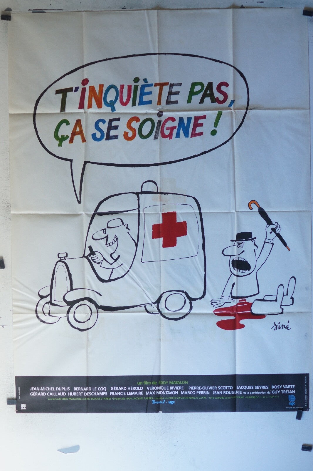 T’INQUIETE PAS CA SE SOIGNE ! MOVIE POSTER 120X160 Bernard Le Coq 