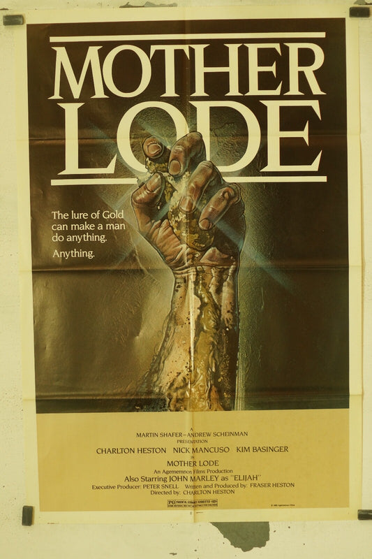 MOTHER LODE, MOVIE POSTER ORIGINAL 70x100 CHARLTON HESTON – NICK MANCUSO