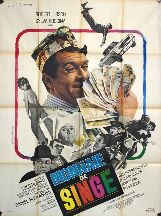 MONNAIE DE SINGE ROBERT HIRSCH MOVIE POSTER ORIGINAL 120x160