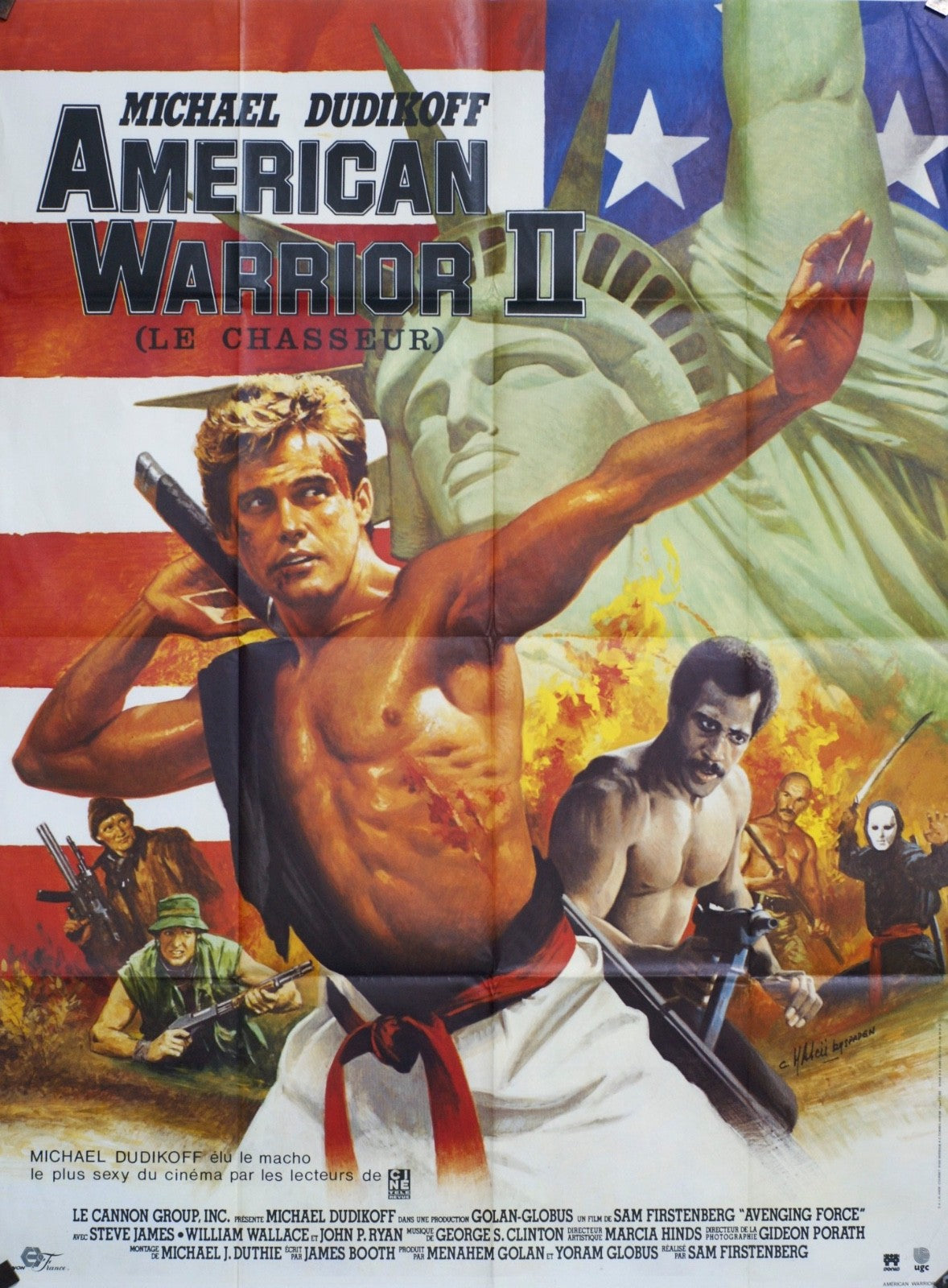 AMERICAN WARRIOR II MICHAEL DUDIKOFF POSTER ORIGINAL 120x160