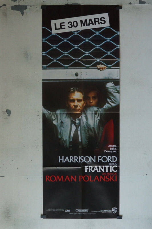 FRANTIC 60x160 ORIGINAL MOVIE POSTER HARRISON FORD