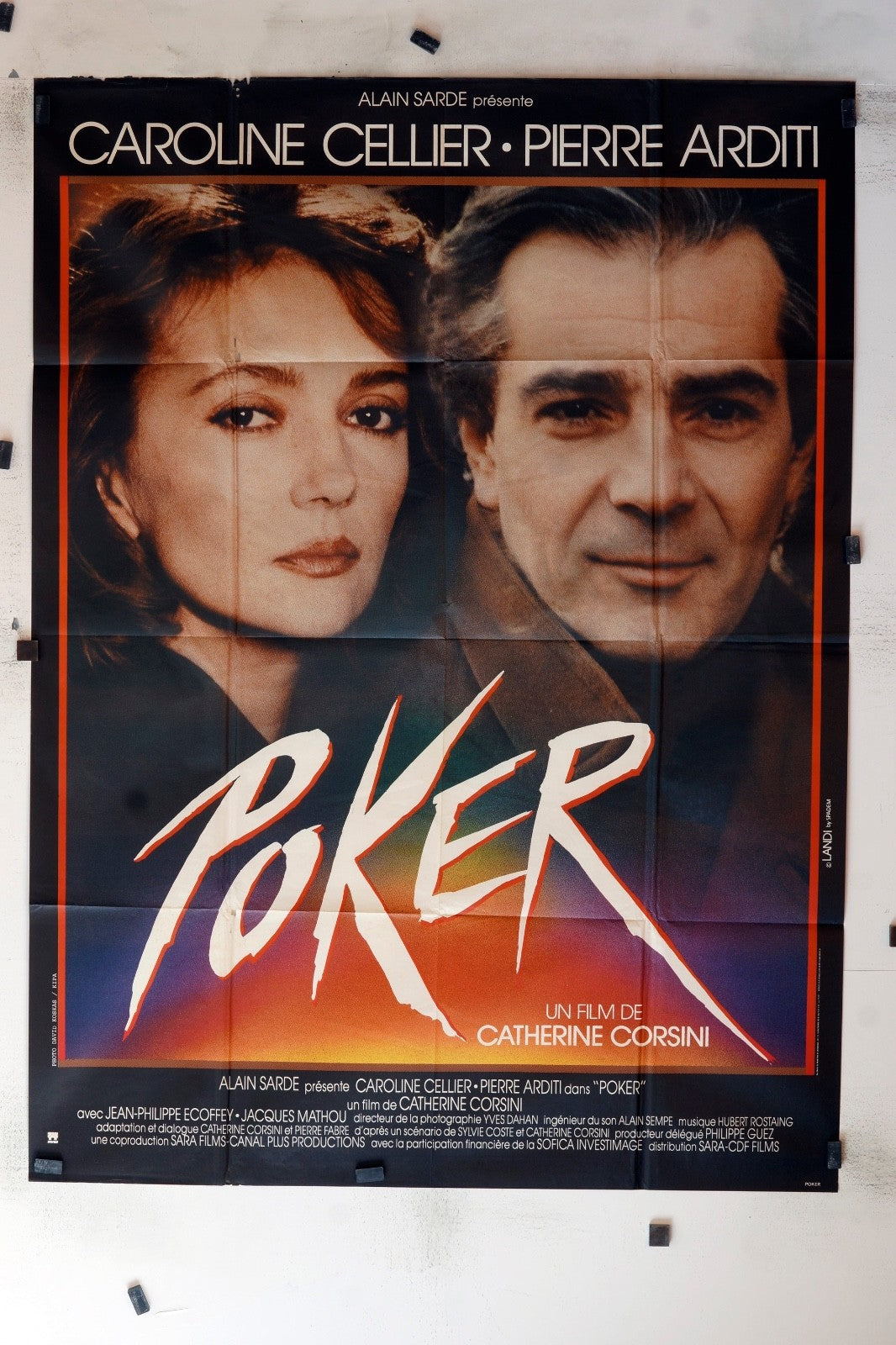 POKER CAROLINE CELLIER MOVIE POSTER ORIGINAL 120x160