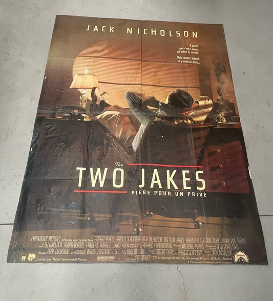 THE TWO JAKES, PIÈGE POUR UN PRIVÉ, NICHOLSON POSTER ORIGINAL SUR KRAFT 120X160