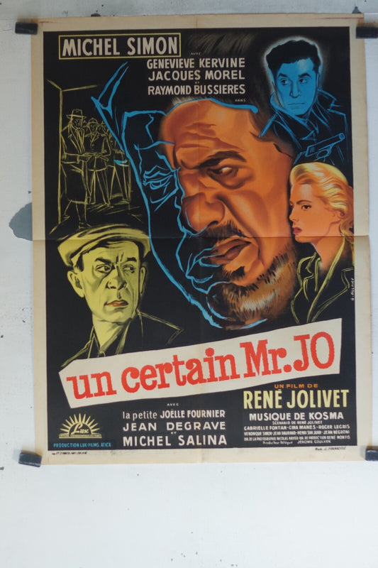 UN CERTAIN MR. JO MOVIE POSTER ORIGINAL (60X80) Michel simon , Jacques Morel 
