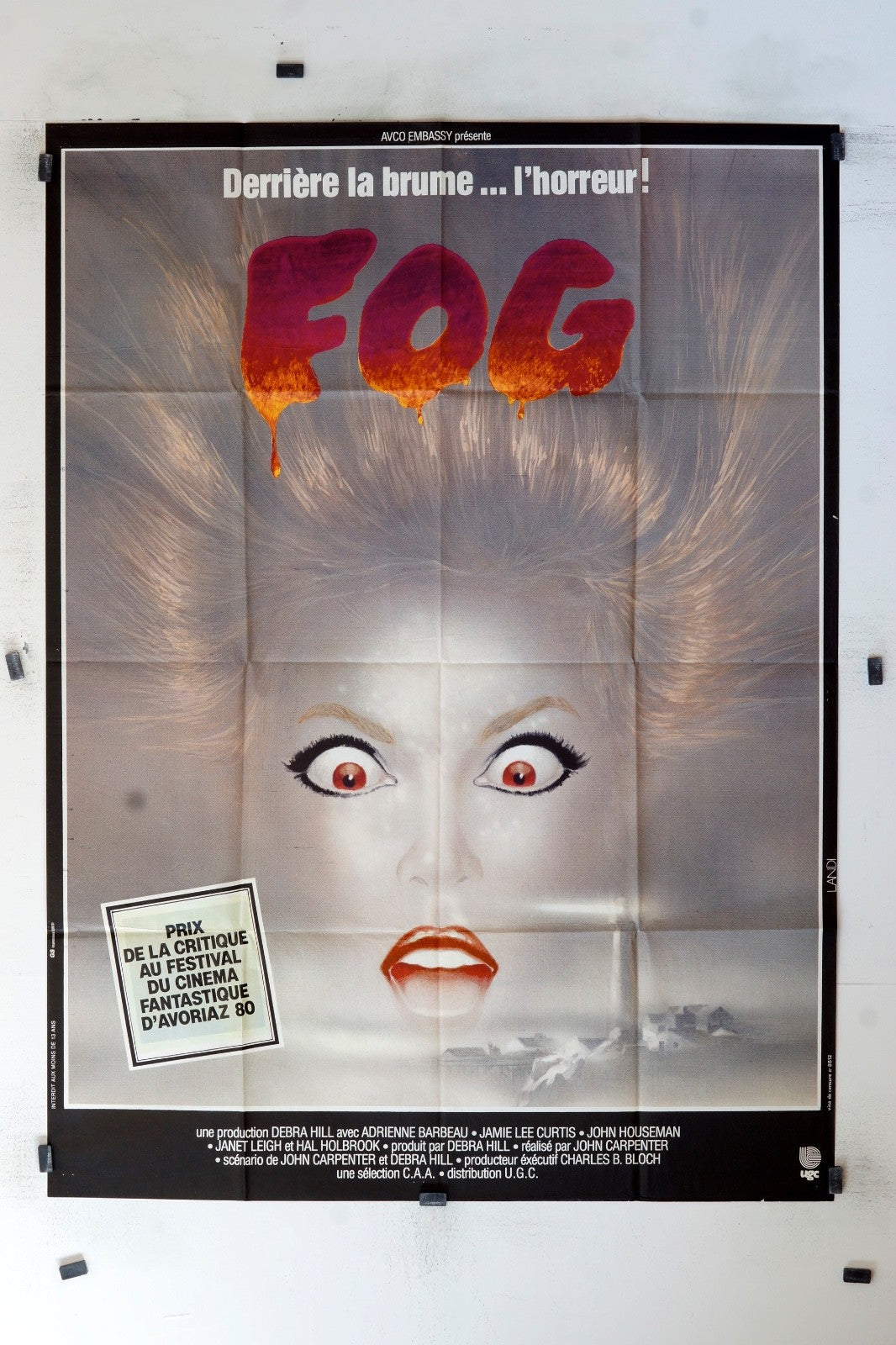 FOG ADRIENNE BARBEAU ORIGINAL MOVIE POSTER 120x160