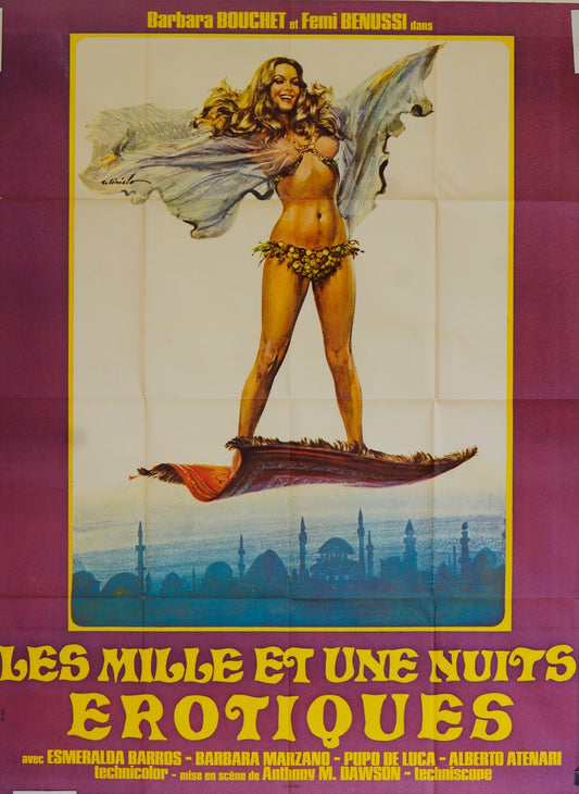 LES MILLE ET UNE NUITS EROTIQUES POSTER ORIGINAL (120X160) ESMERALDA BARROS