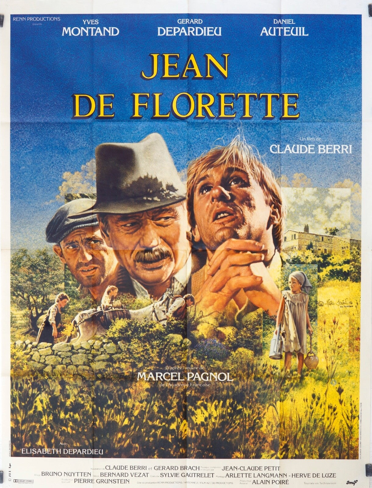 JEAN DE FLEURETTE movie poster original (120x160) PHILIP DAVIS
