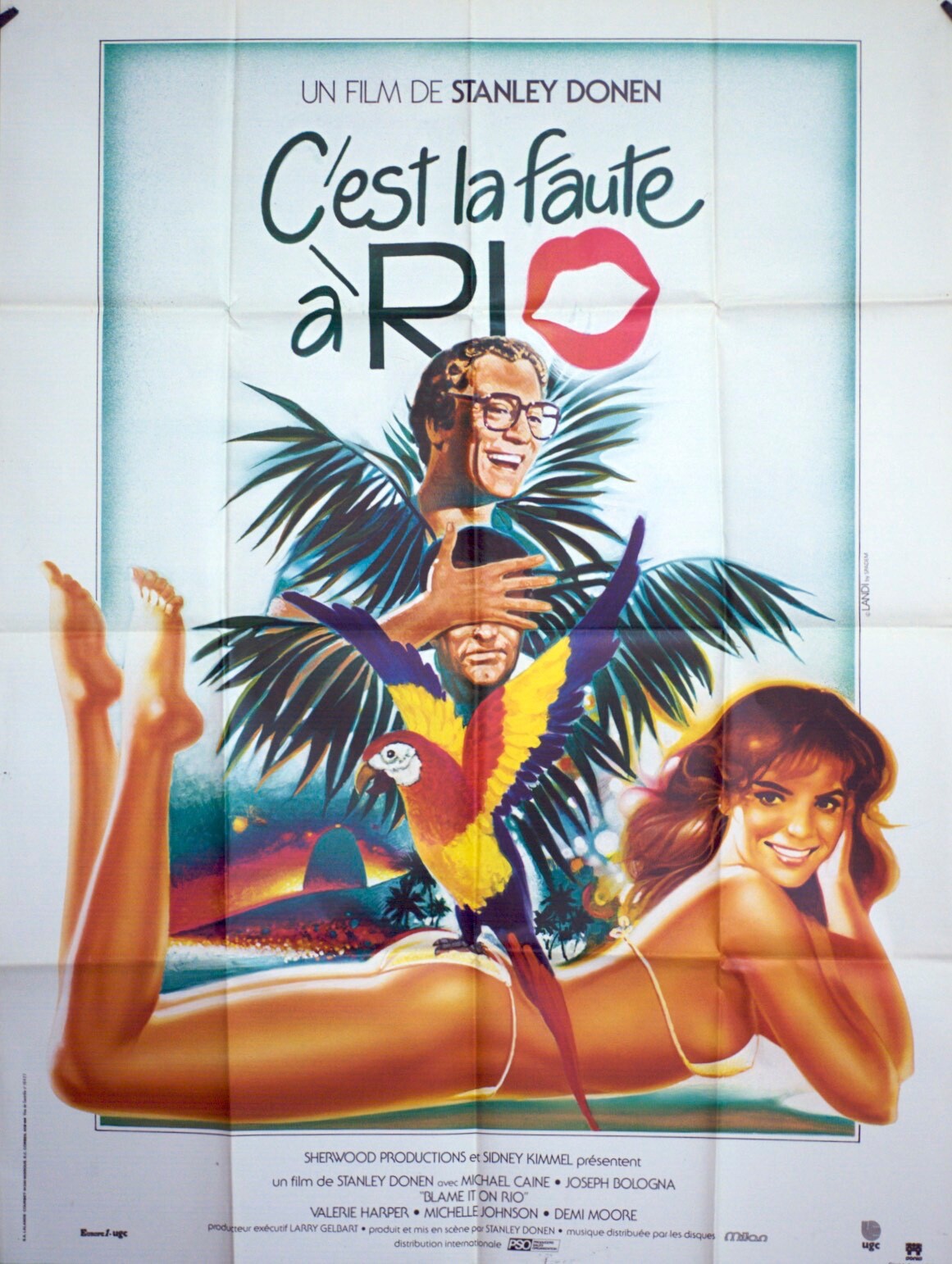 C’EST LA FAUTE À RIO MOVIE POSTER ORIGINAL (120x160) MICHAEL CAINE