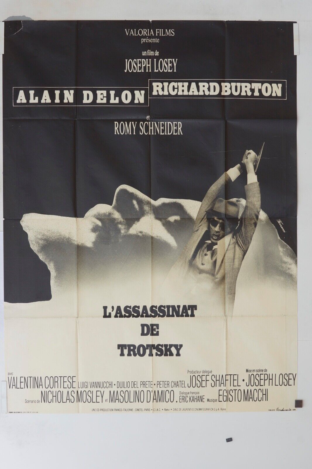 L’ASSASSINAT DE TROTSKY ORIGINAL MOVIE POSTER 120x160 ALAIN DELON
