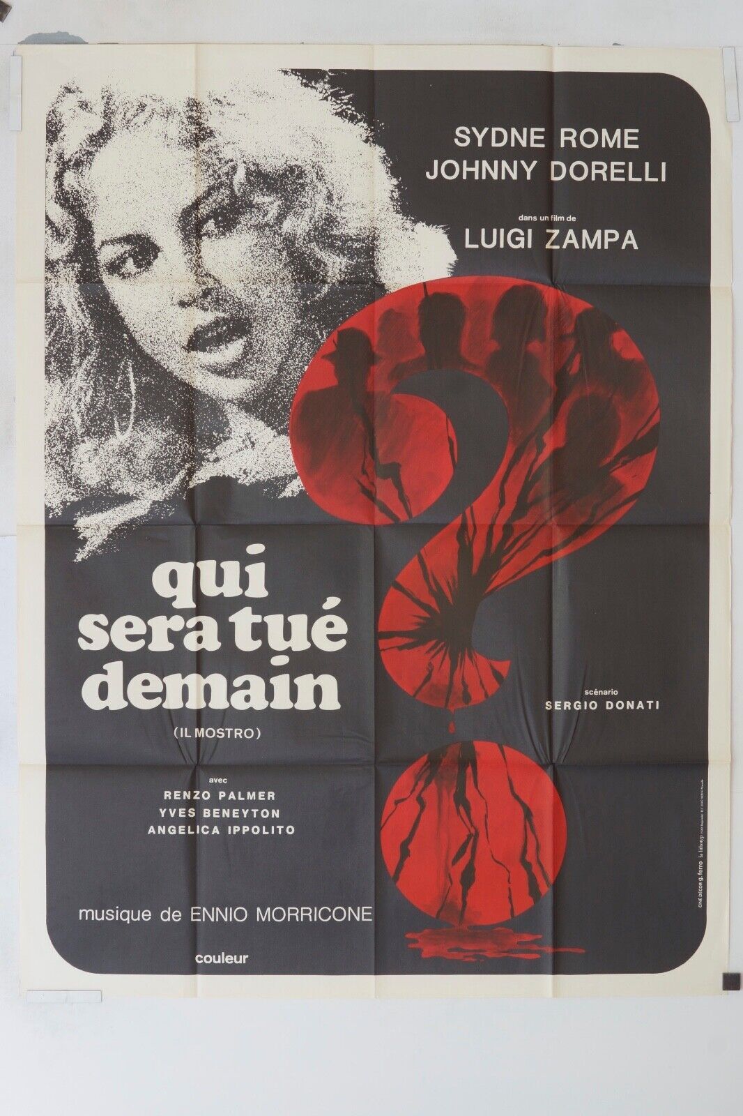 QUI SERA TUÉ DEMAIN MOVIE POSTER ORIGINAL (120X160) SYDNE ROME