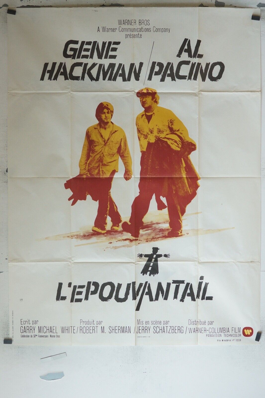 L’ÉPOUVANTAIL MOVIE POSTER ORIGINAL (120x160) GENE HACKMAN