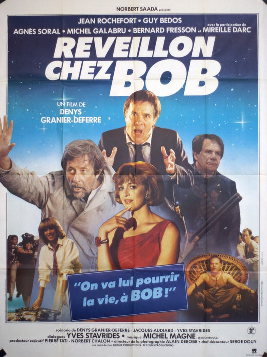 REIVEILLON CHEZ BOB  JEAN ROCHEFORT movie poster ORIGINAL 120x160