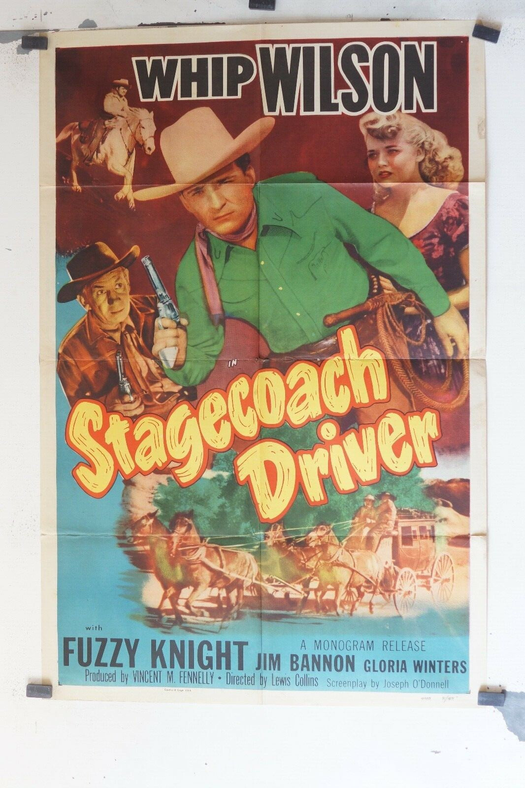 STAGECOACH DRIVER ORIGINAL POSTER (69x103), Lewis D. Collins