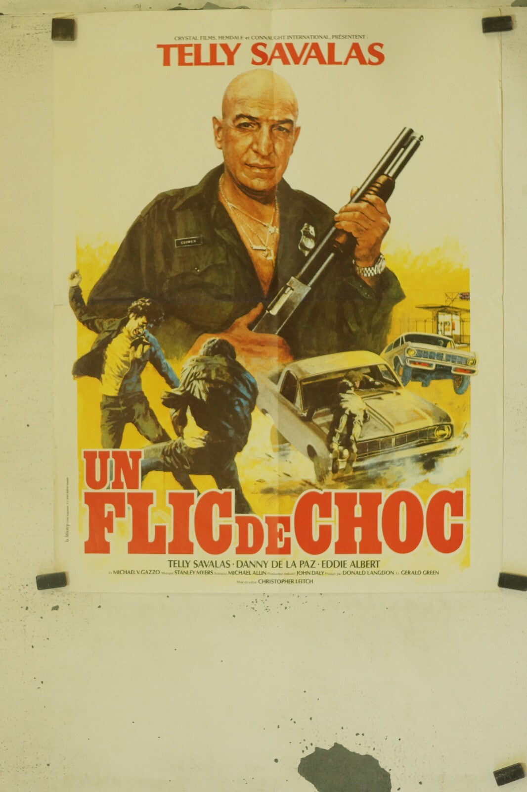 UN FLIC DE CHOC POSTER ORIGINAL (60X80) TELLY SAVALAS