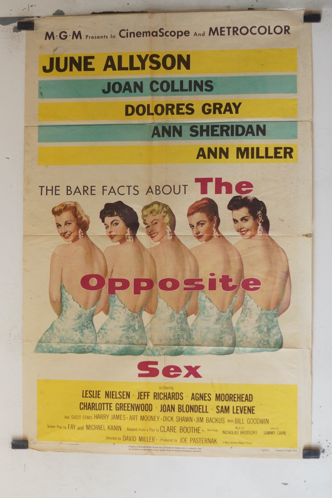 THE OPPOSITE SEX (1956) 70x100 ORIGINAL MOVIE POSTER JUNE ALLYSON – JOAN COLLINS