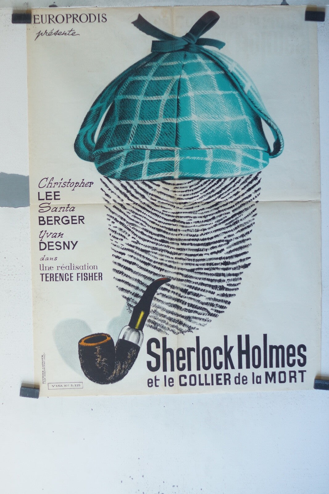  SHERLOCK HOLMES ET LE COLLIER DE LA MORT movie poster ORIGINAL 60x80  