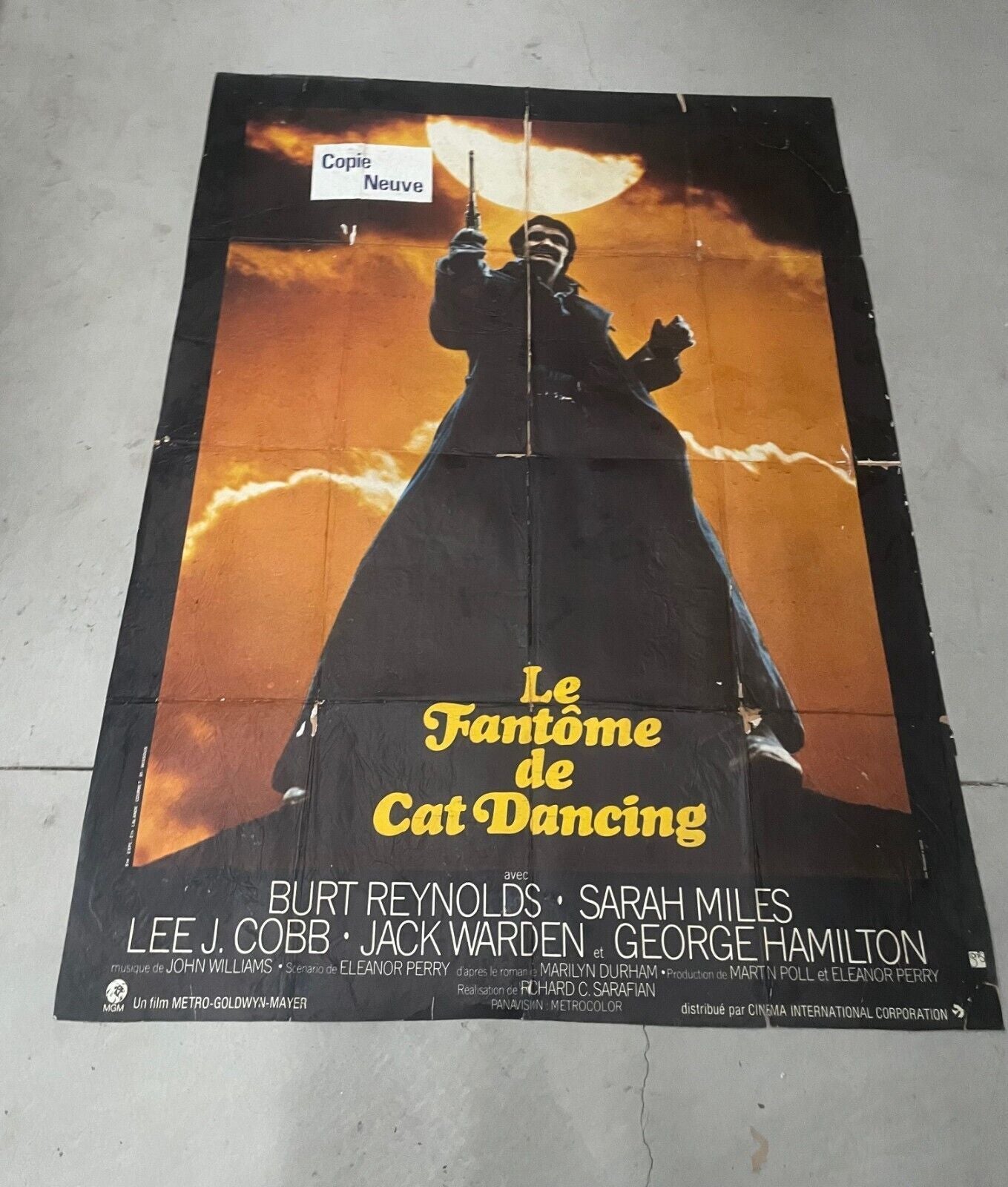LE FANTÔME DE CAT DANCING  MOVIE POSTER ORIGINAL  SUR KRAFT (120X160)