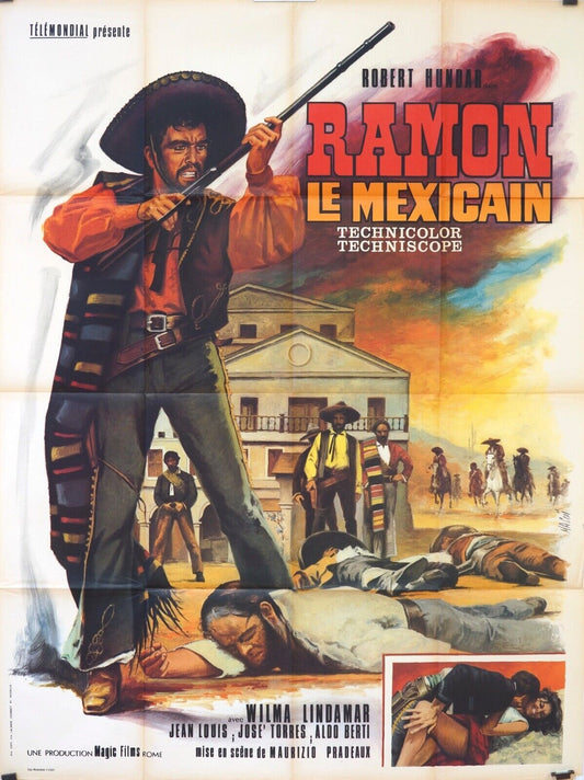 RAMON LE MEXICAIN MOVIE POSTER ORIGINAL 120x160 WILMA LINDAMAR