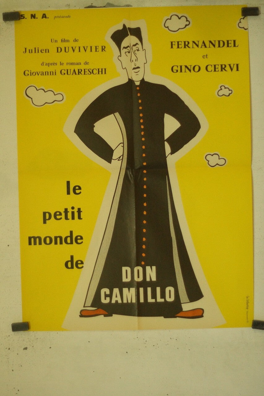 LE PETIT MONDE DE DON CAMILLO MOVIE POSTER ORIGINAL (60X80) FERNANDEL – GINO
