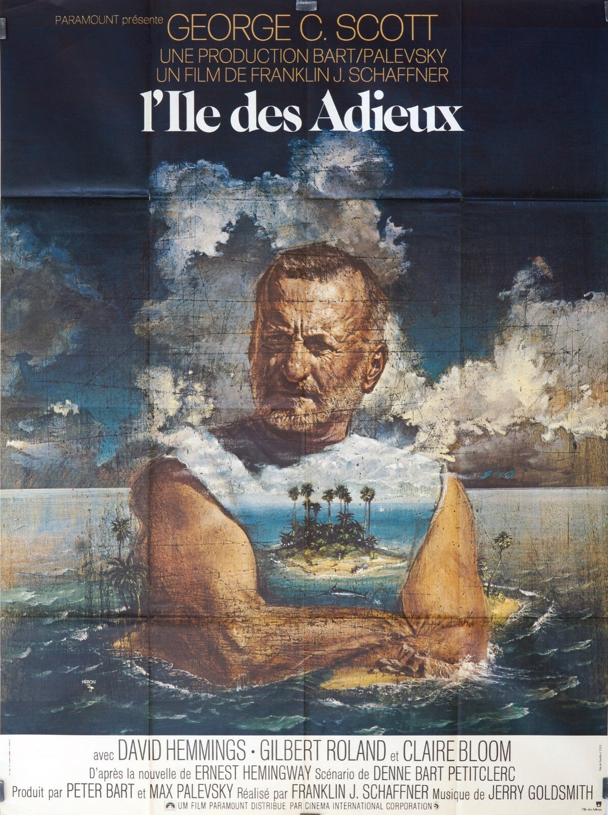L’ILE DES ADIEUX movie poster original (120x160)  GEORGE C.SCOTT