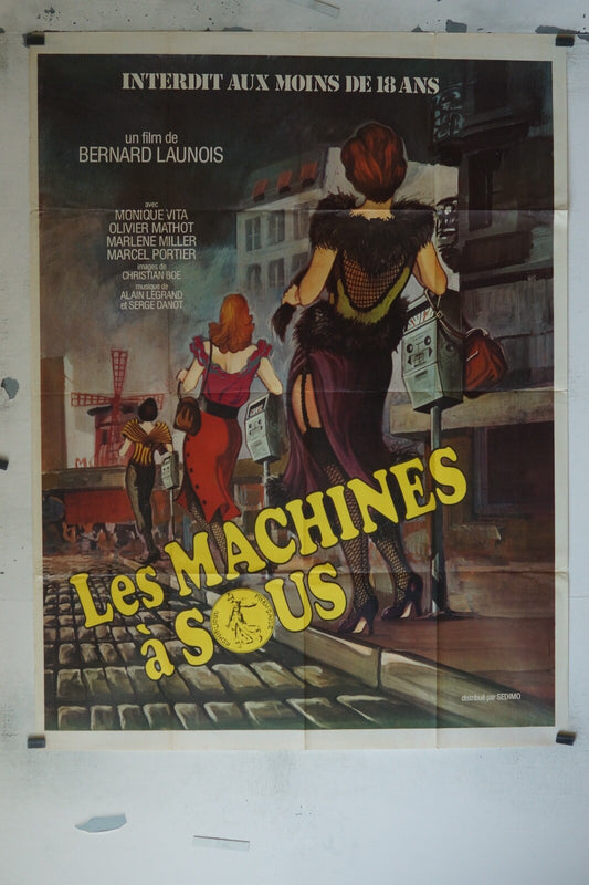 LES MACHINES A SOUS MOVIE POSTER ORIGINAL 120x160 MONIQUE VITA