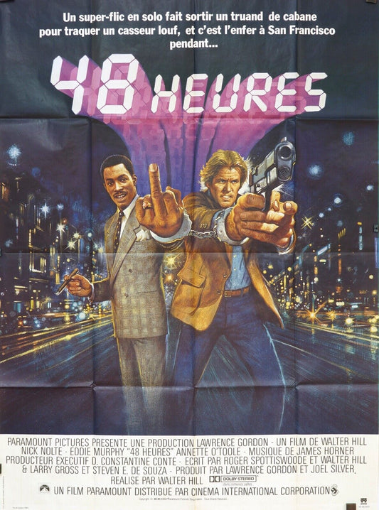 48 HEURES ORIGINAL MOVIE POSTER 120x160 NICK NOLTE