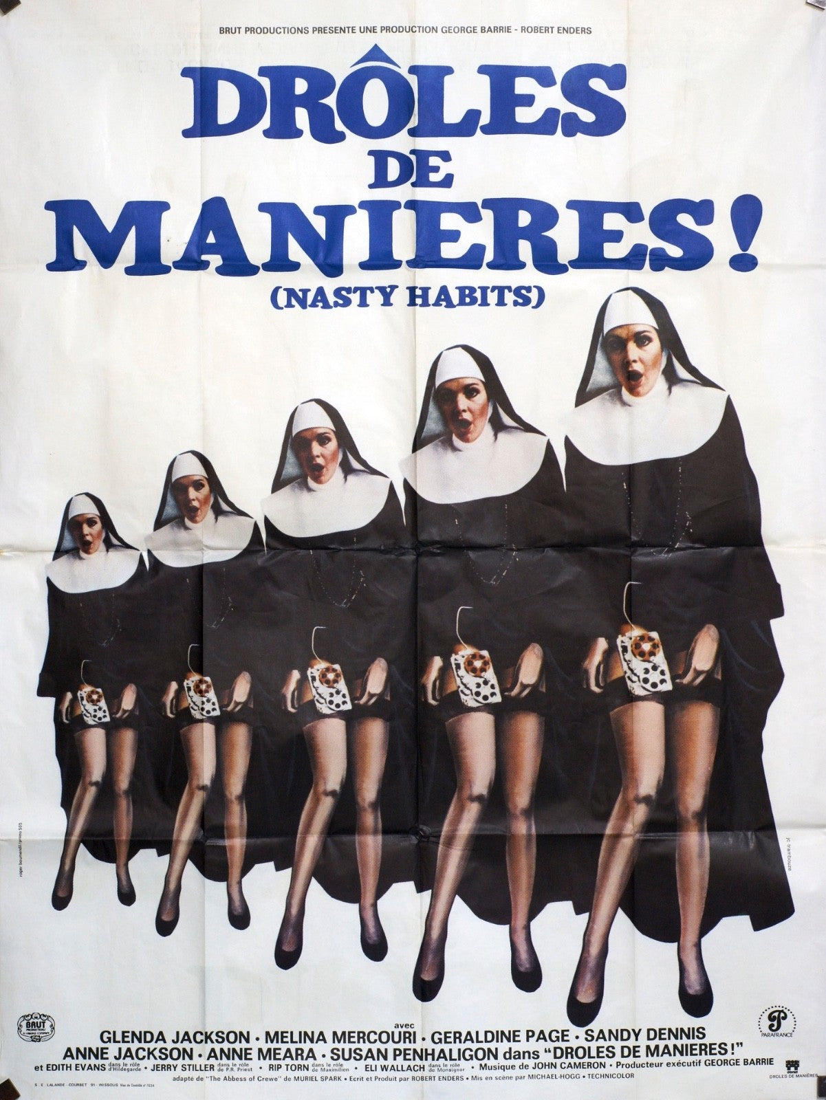 DRÔLES DE MANIÈRES ! GLENDA JACKSON MOVIE POSTER ORIGINAL 120x160