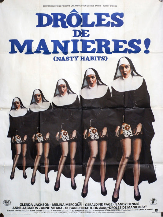 DRÔLES DE MANIÈRES ! GLENDA JACKSON MOVIE POSTER ORIGINAL 120x160