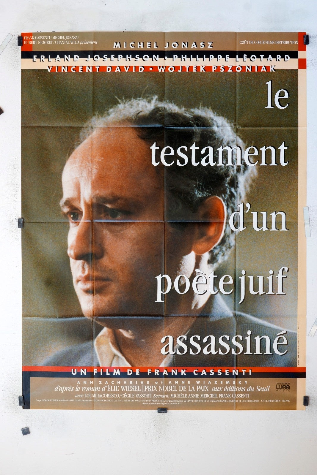 LE TESTAMENT D’UN POÈTE JUIF ASSASSINÉ MICHEL MOVIE POSTER ORIGINAL 120x160