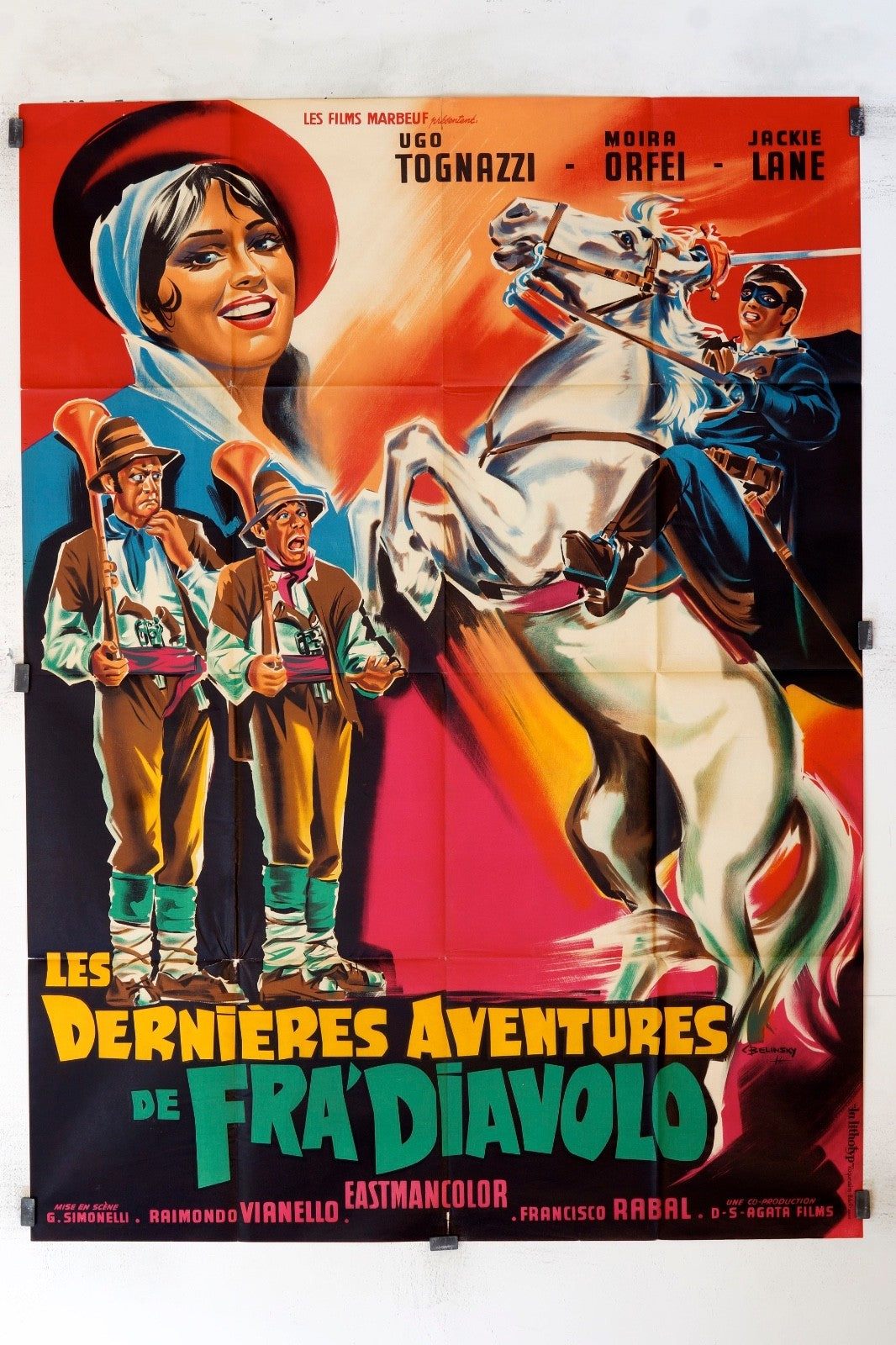 LES DERNIÈRES AVENTURES DE FRA’DIAVOLO UGO TOGNAZZI MOVIE POSTER 120x160