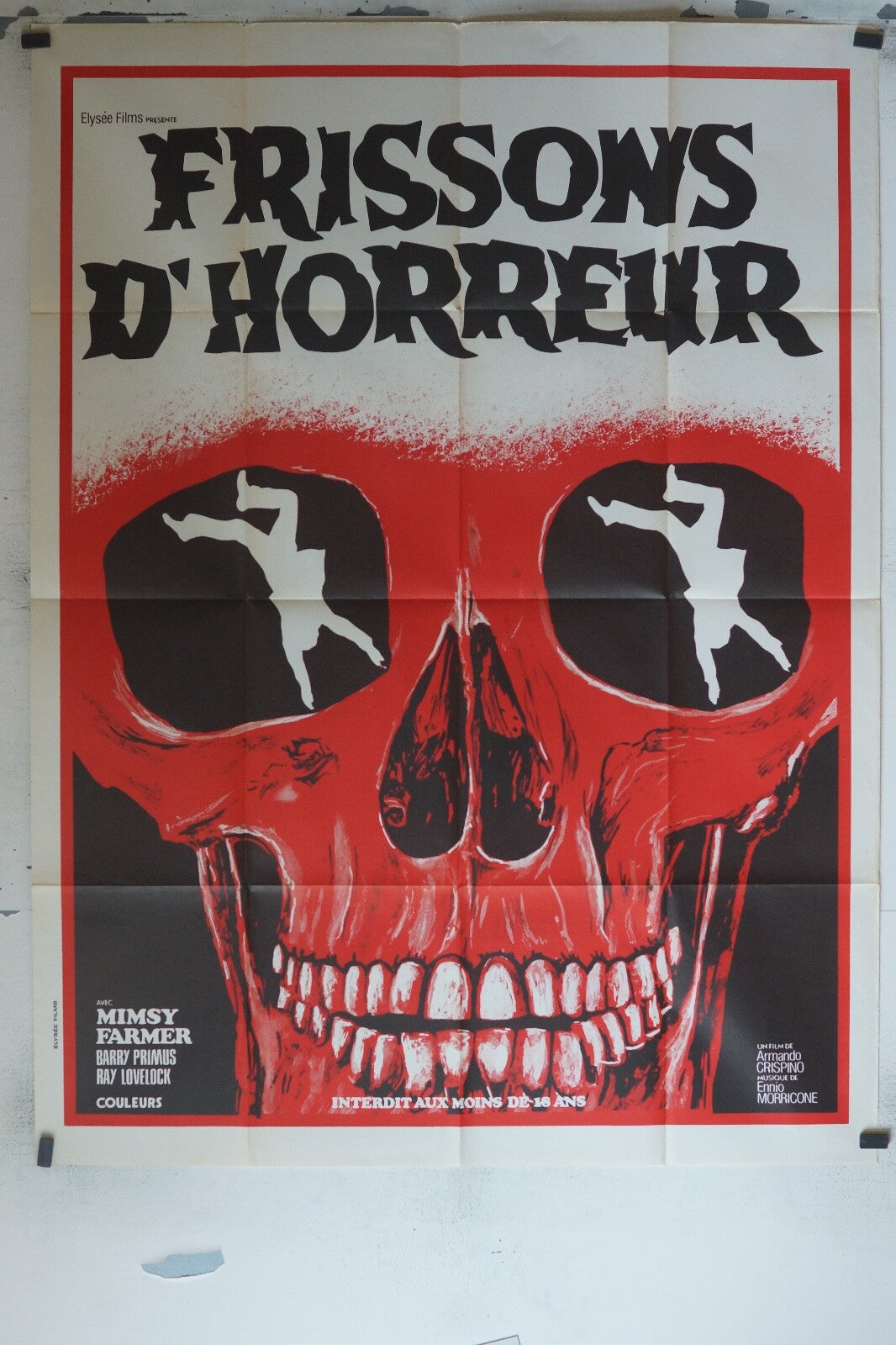 FRISSONS D’HORREUR POSTER ORIGINAL 120x160 MIMSY FARMER
