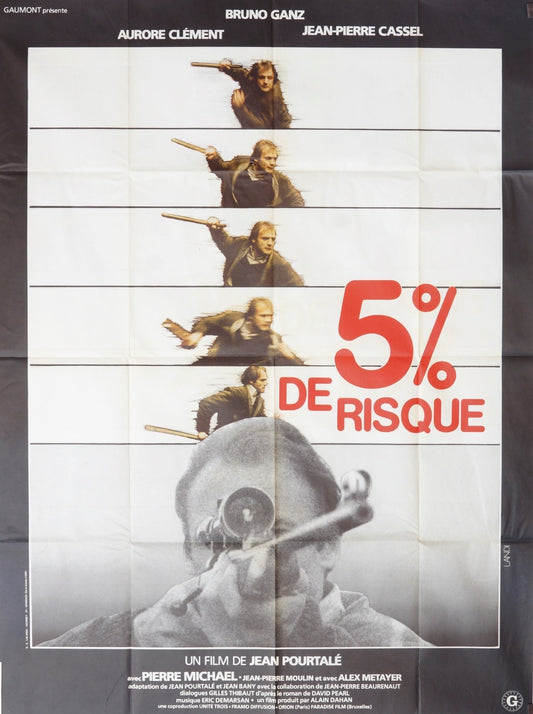 5 % DE RISQUE PIERRE MICHEL MOVIE POSTER ORIGINAL 120x160