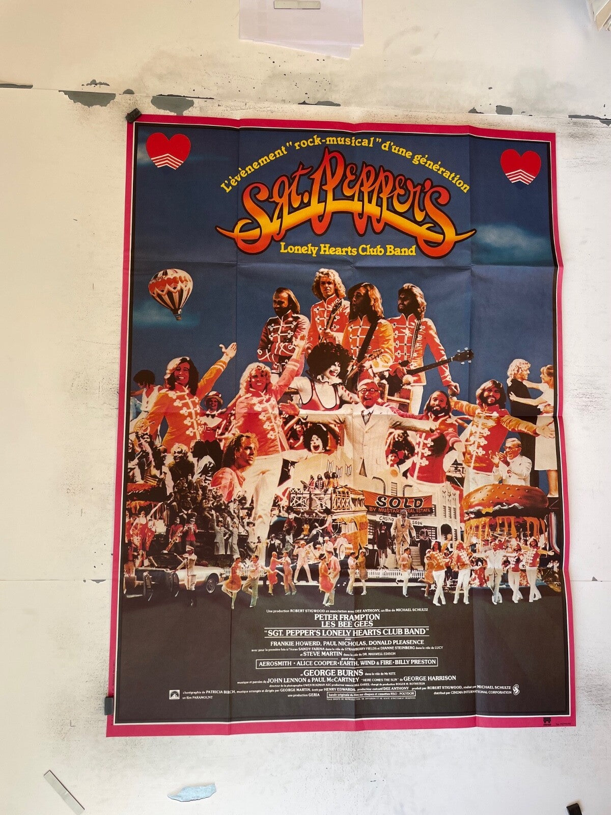 SGT. PEPPER’S MOVIE POSTER ORIGINAL120x160 FRANKIE HOWERD, PAUL NICHOLAS