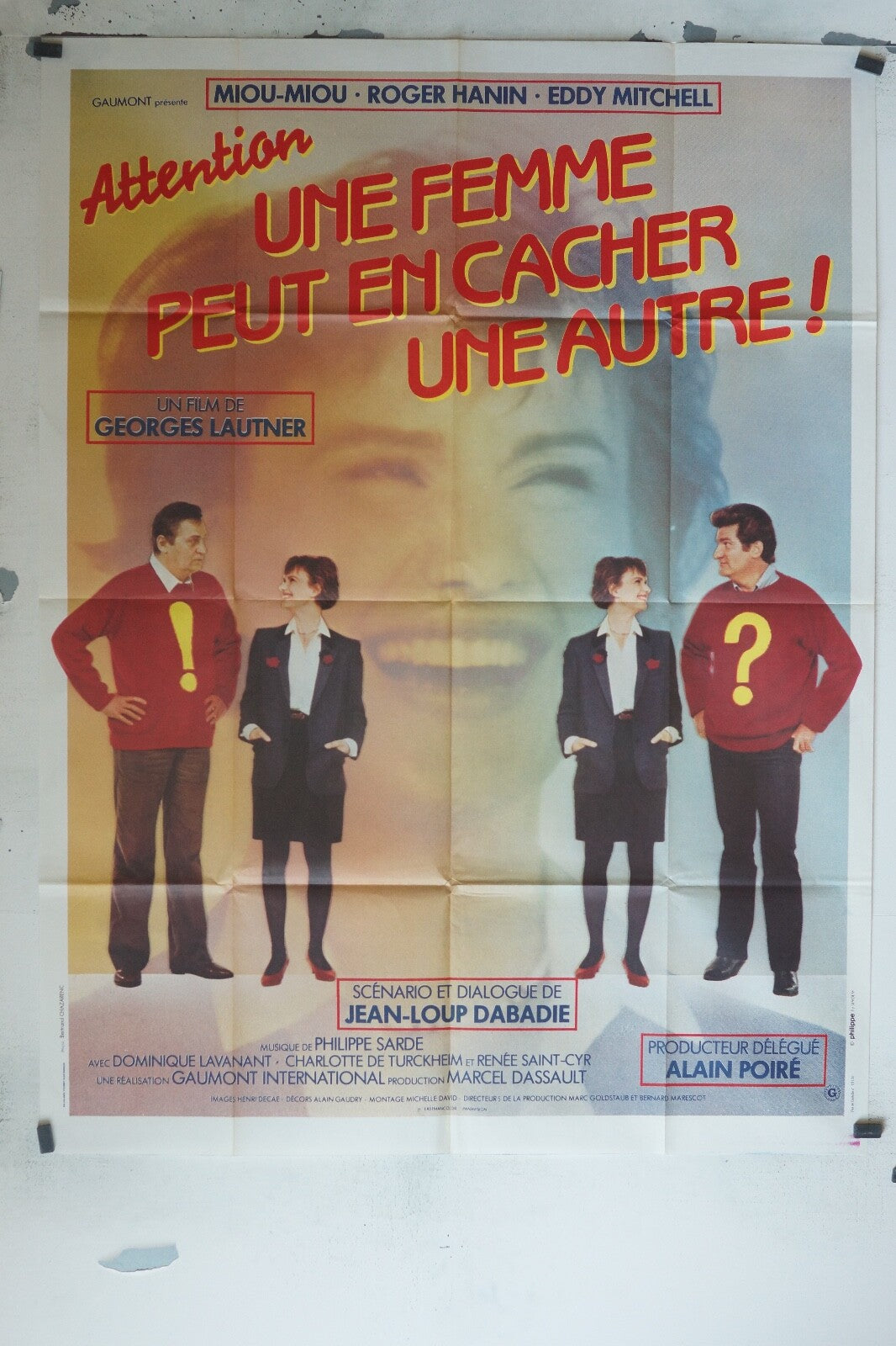 UNE FEMME PEUT EN CACHER UNE AUTRE MOVIE POSTER ORIGINAL 120x160 MIOU - MIOU