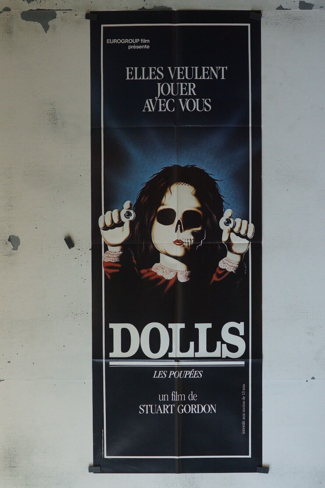 DOLLS « LES POUPÉES » MOVIE POSTER ORIGINAL 60x160 STUART GORDON