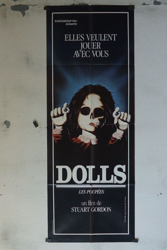 DOLLS « LES POUPÉES » MOVIE POSTER ORIGINAL 60x160 STUART GORDON