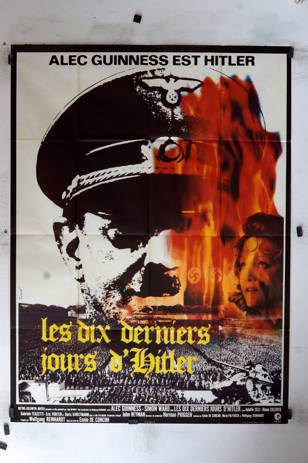 LES DIX DERNIERS JOURS D’HITLER  ALEC GUINNESS  MOVIE POSTER ORIGINAL 120x160