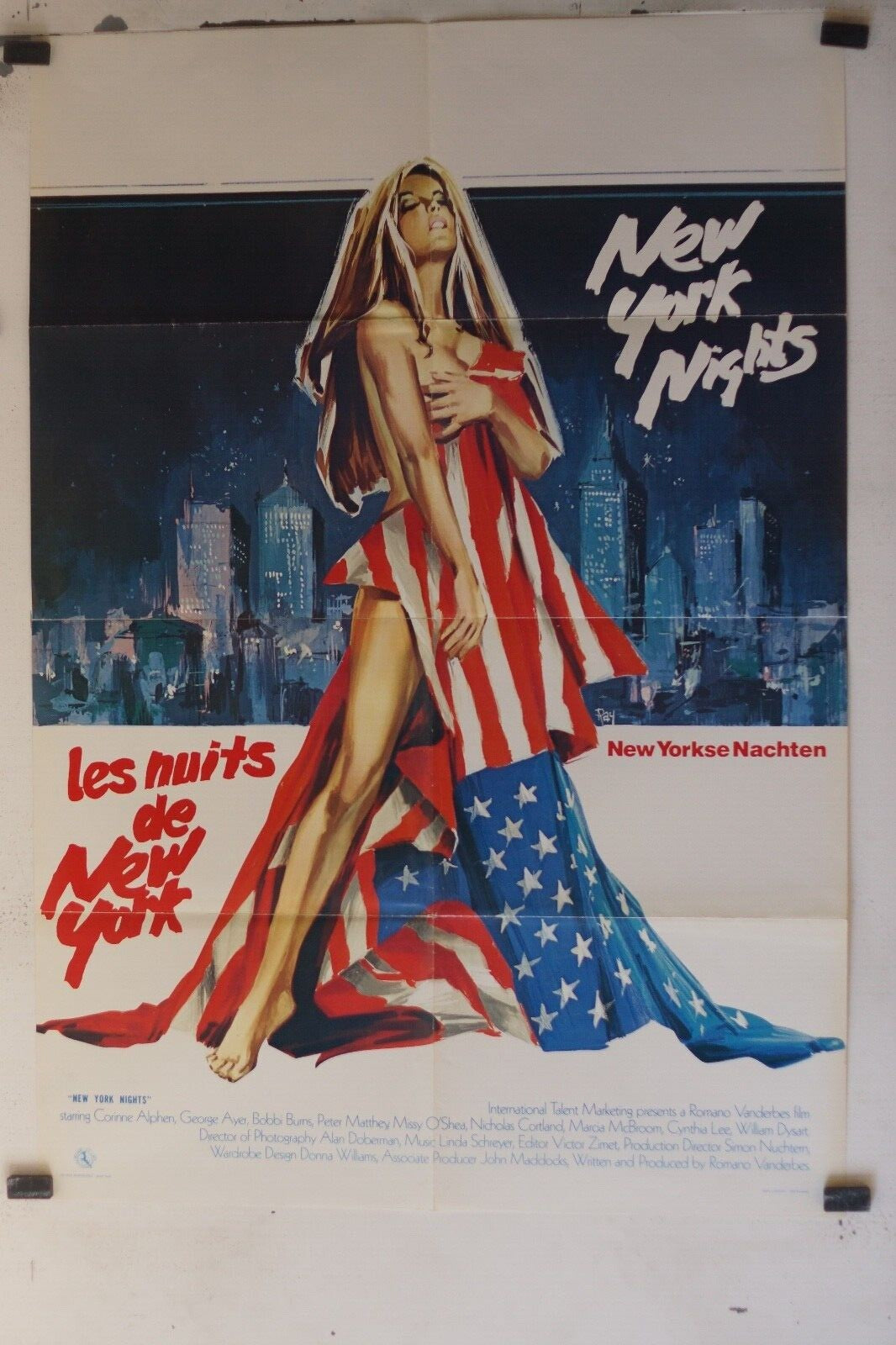 NUITS DE NEW YORK (LES) MOVIE POSTER ORIGINAL (69x103), Corinne Alphen 