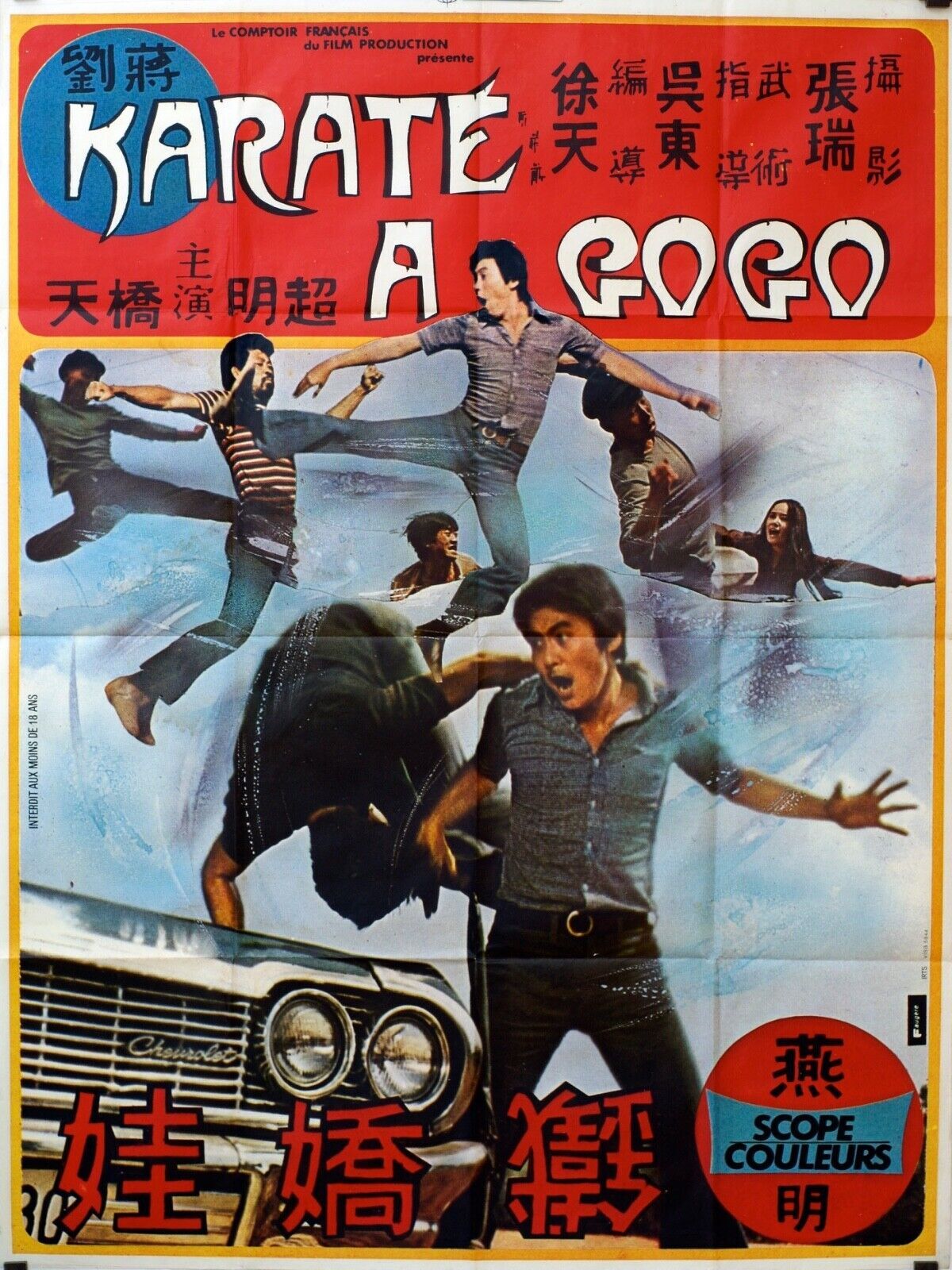 KARATÉ À GOGO, KUNG-FU,, Movie poster ORIGINAL (120x160)