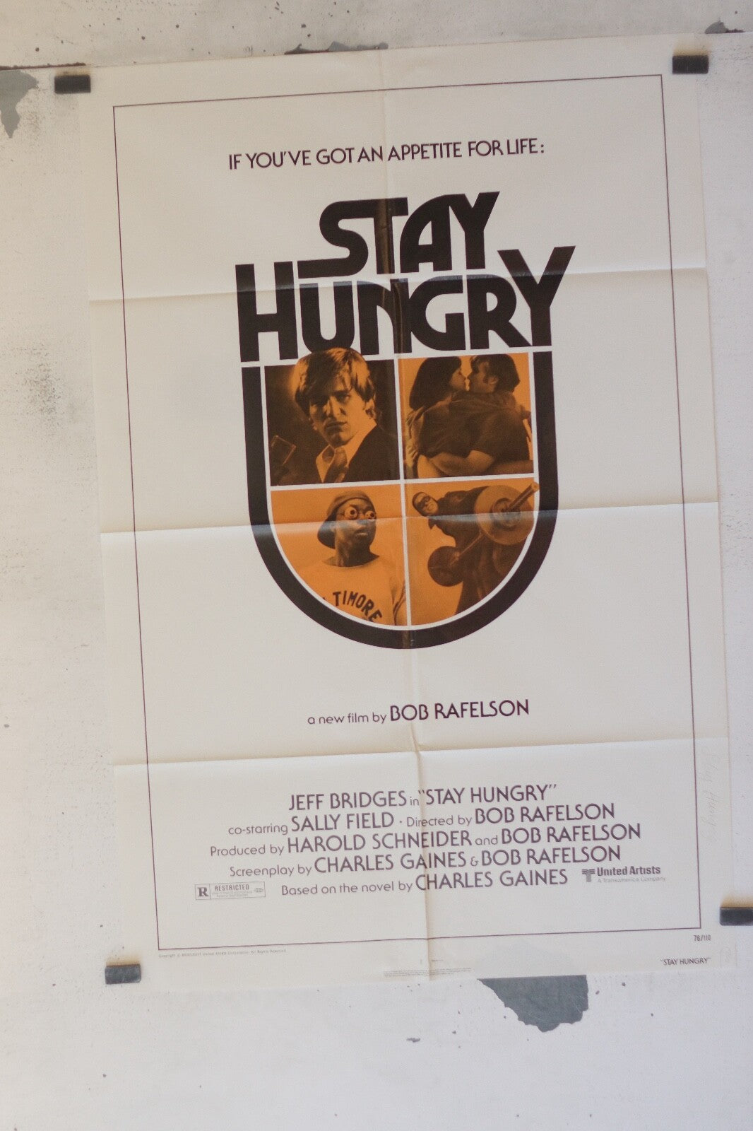 STAY HUNGRY (70X100) ORIGINAL MOVIE POSTER BARBARA STREISAND, GEORGE SEGAL