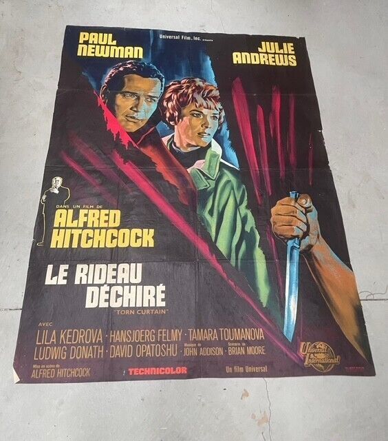 LE RIDEAU DÉCHIRÉ, ALFRED HITCHCOCK, MOVIE POSTER ORIGINAL 120x160