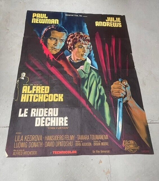 LE RIDEAU DÉCHIRÉ, ALFRED HITCHCOCK, MOVIE POSTER ORIGINAL 120x160