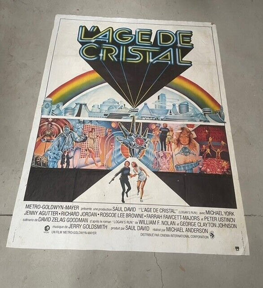 L'ÂGE DE CRISTAL, MICHAEL YORK, MOVIE POSTER ORIGINAL 120x160