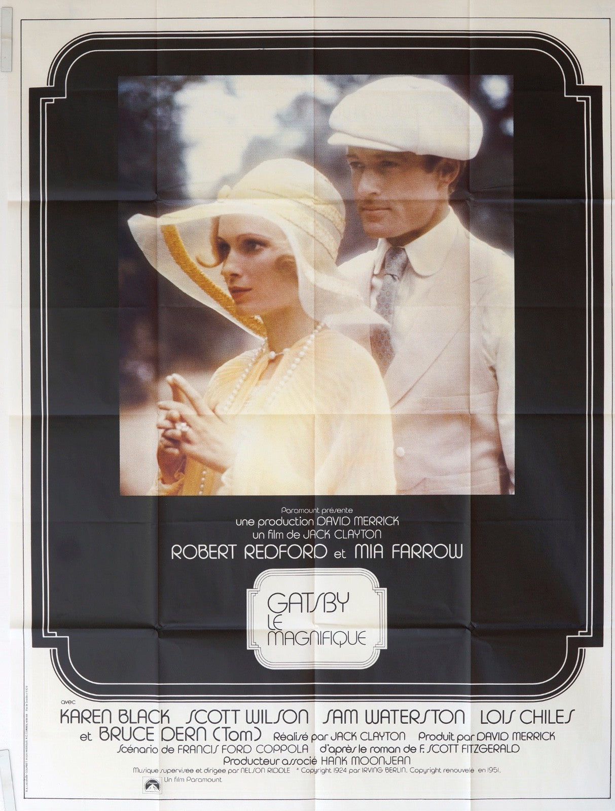 GATSBY LE MAGNIFIQUE KAREN BLACK ORIGINAL POSTER ORIGINAL 120x160