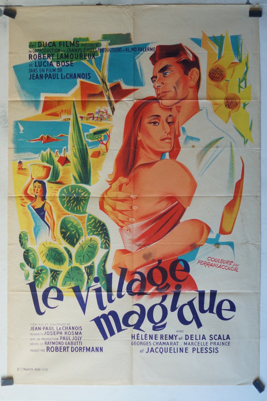 VILLAGE MAGIQUE (LE) ORIGINAL 80x120 Robert Lamoureux , Lucia Bosé 
