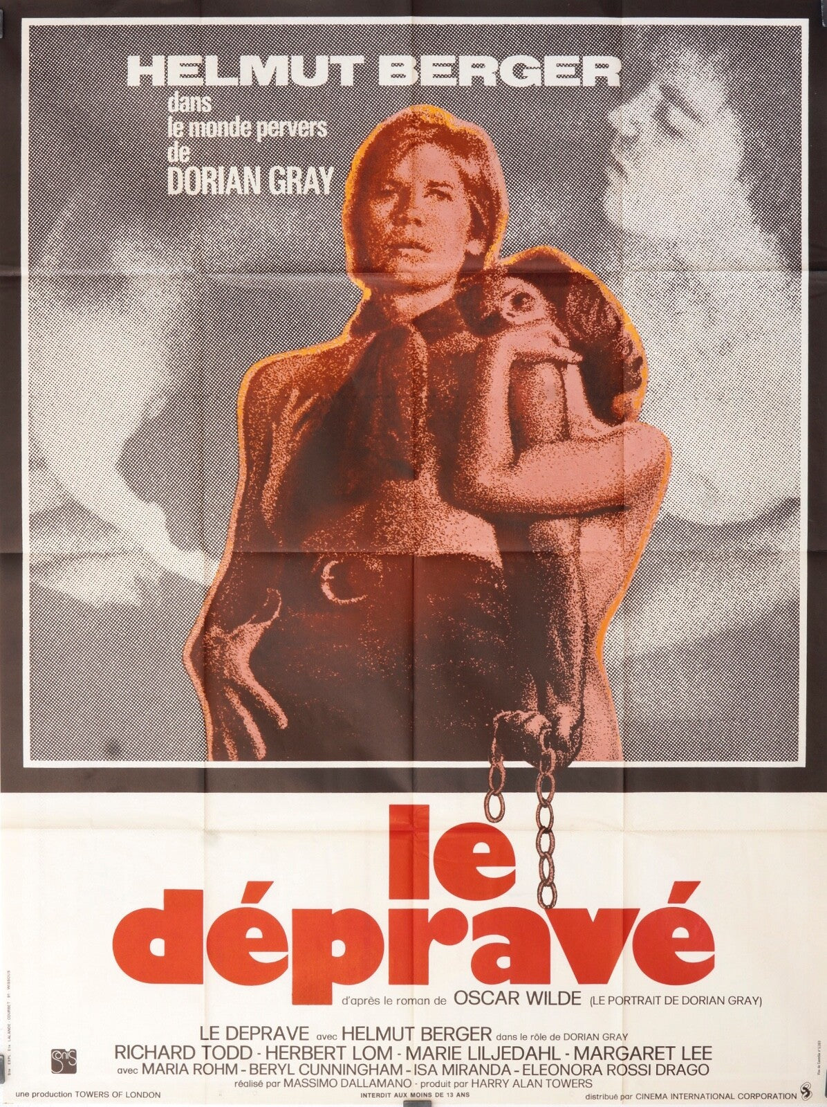 LA DÉPRAVÉ POSTER ORIGINAL 120x160  HELMUT BERGER