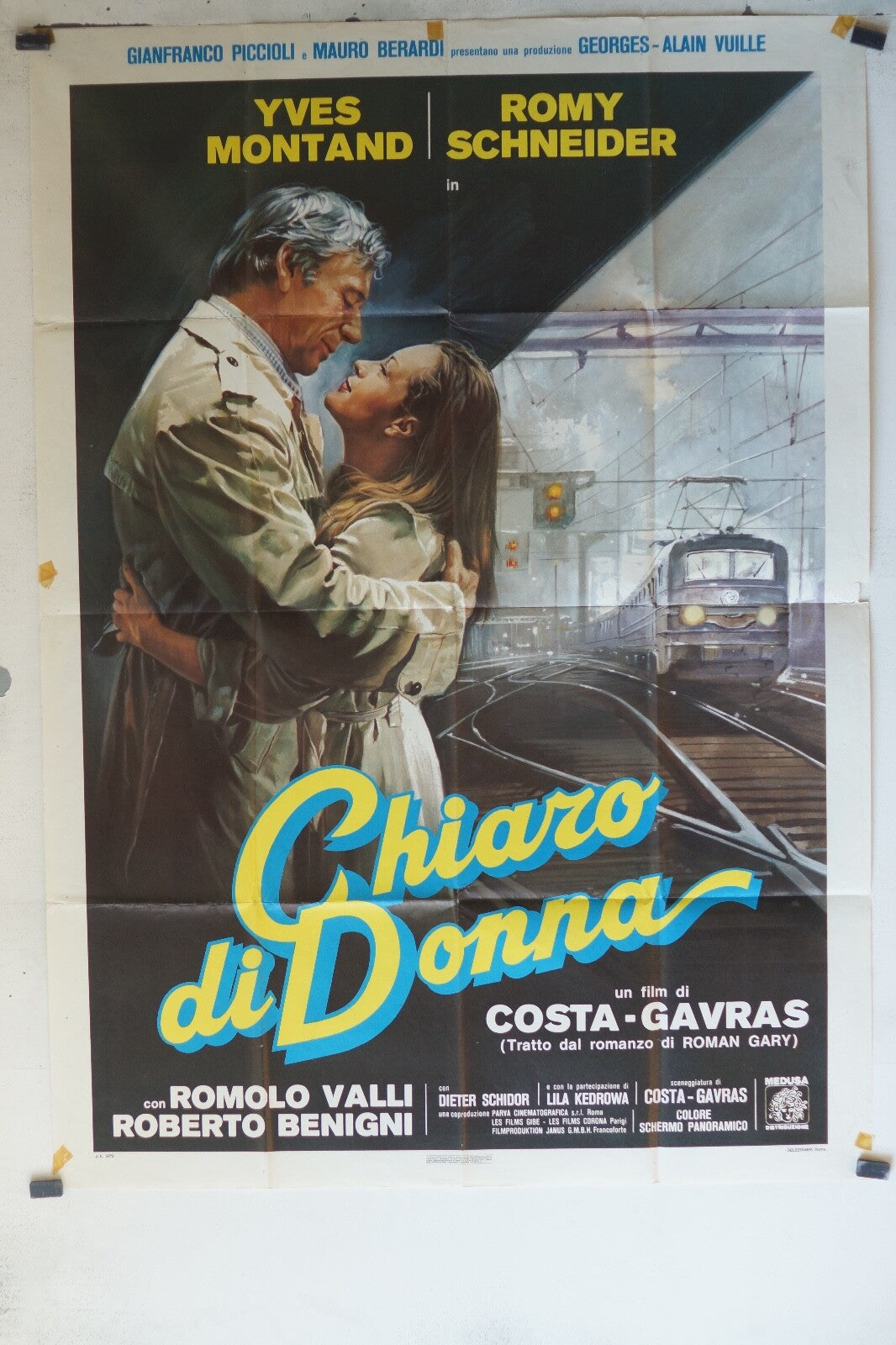  CHIARO DI DONNA POSTER ORIGINAL120x160 Yves Montand , Romy Schneider 