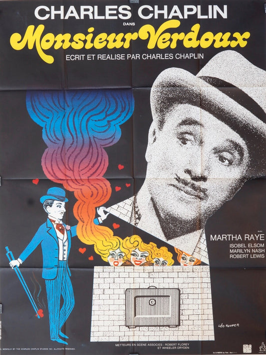 MONSIEUR VERDOUX CHARLES CHAPLIN MOVIE POSTER ORIGINAL 120x160