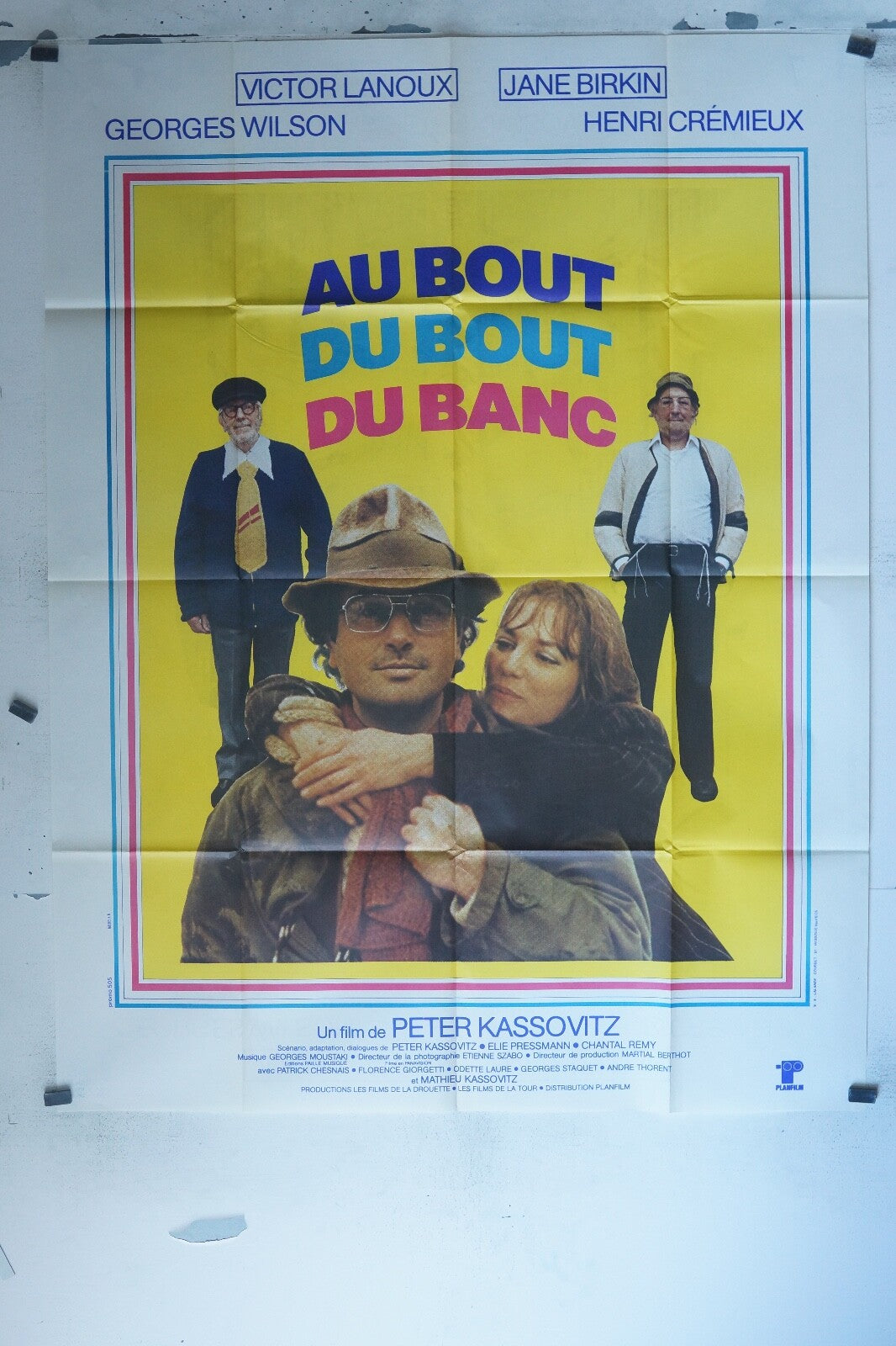 AU BOUT DU BOUT DU BANC MOVIE POSTER ORIGINAL 120x160 VICTOR LANOUX – JANE
